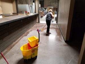 Shadow Puppet - Grandma mopping